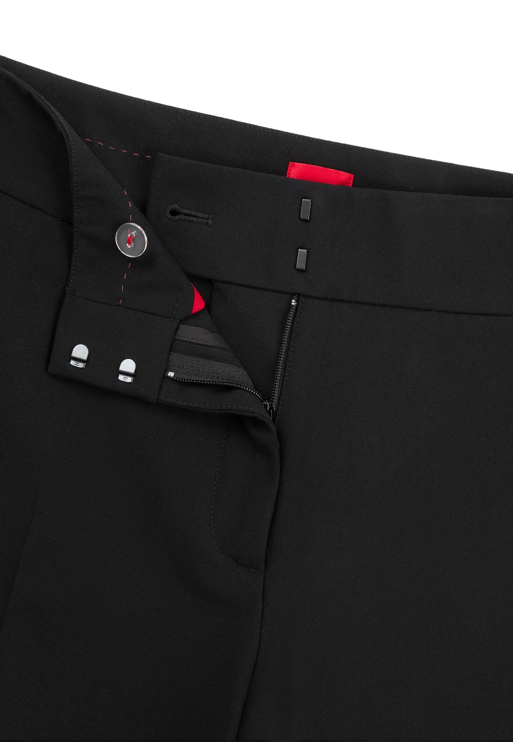 BLACK // CASUAL TROUSERS HATENIA-1