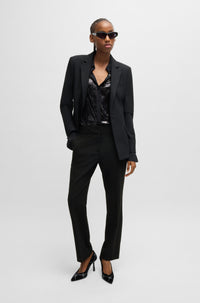 BLACK // CASUAL TROUSERS HATENIA-1