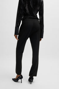 BLACK // CASUAL TROUSERS HATENIA-1