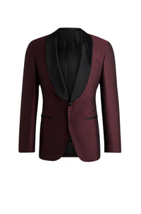 Veste de costume Heston en soie & laine - Dark Purple
