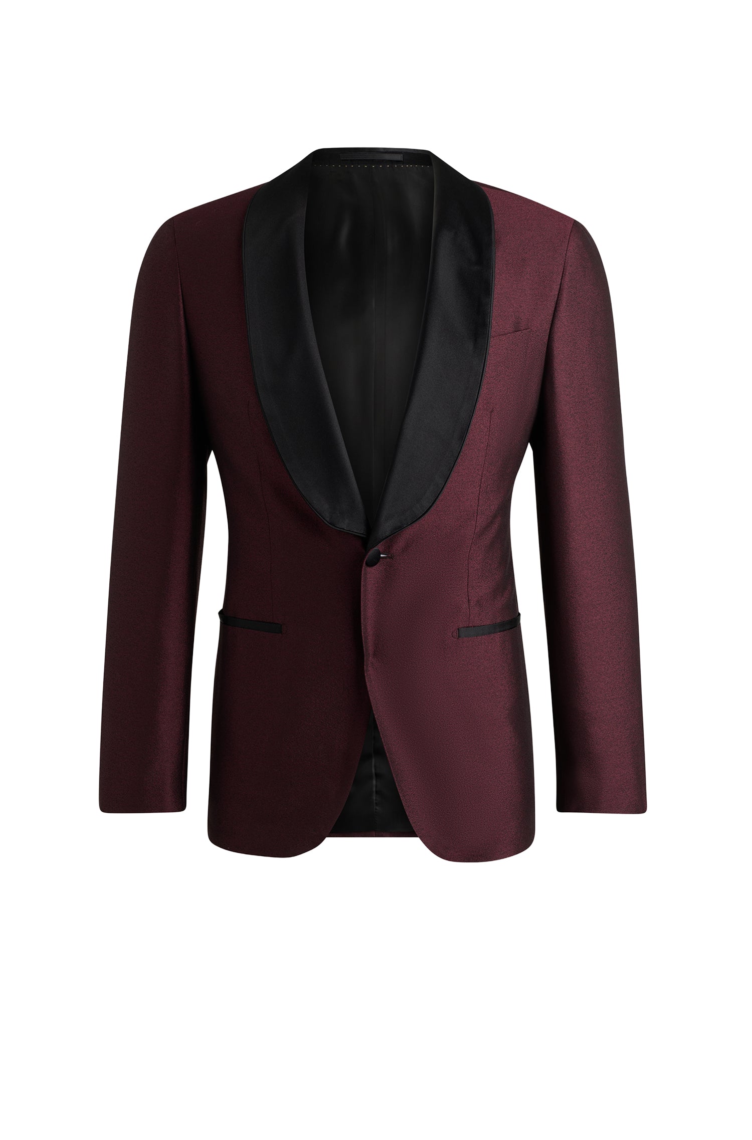 Veste de costume Heston en soie & laine - Dark Purple