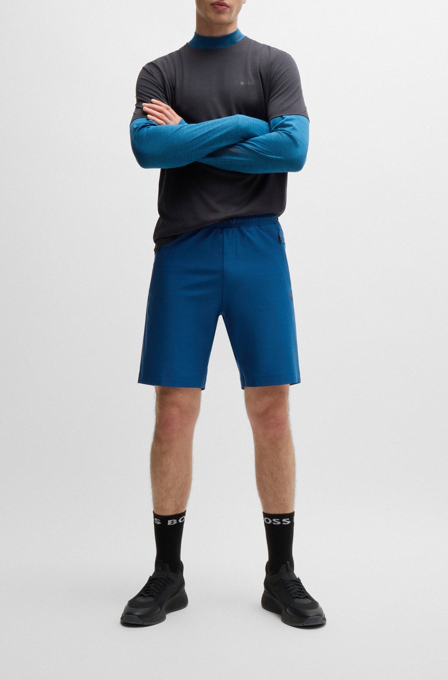 Headlo shorts with an elasticated waist - Open Blue