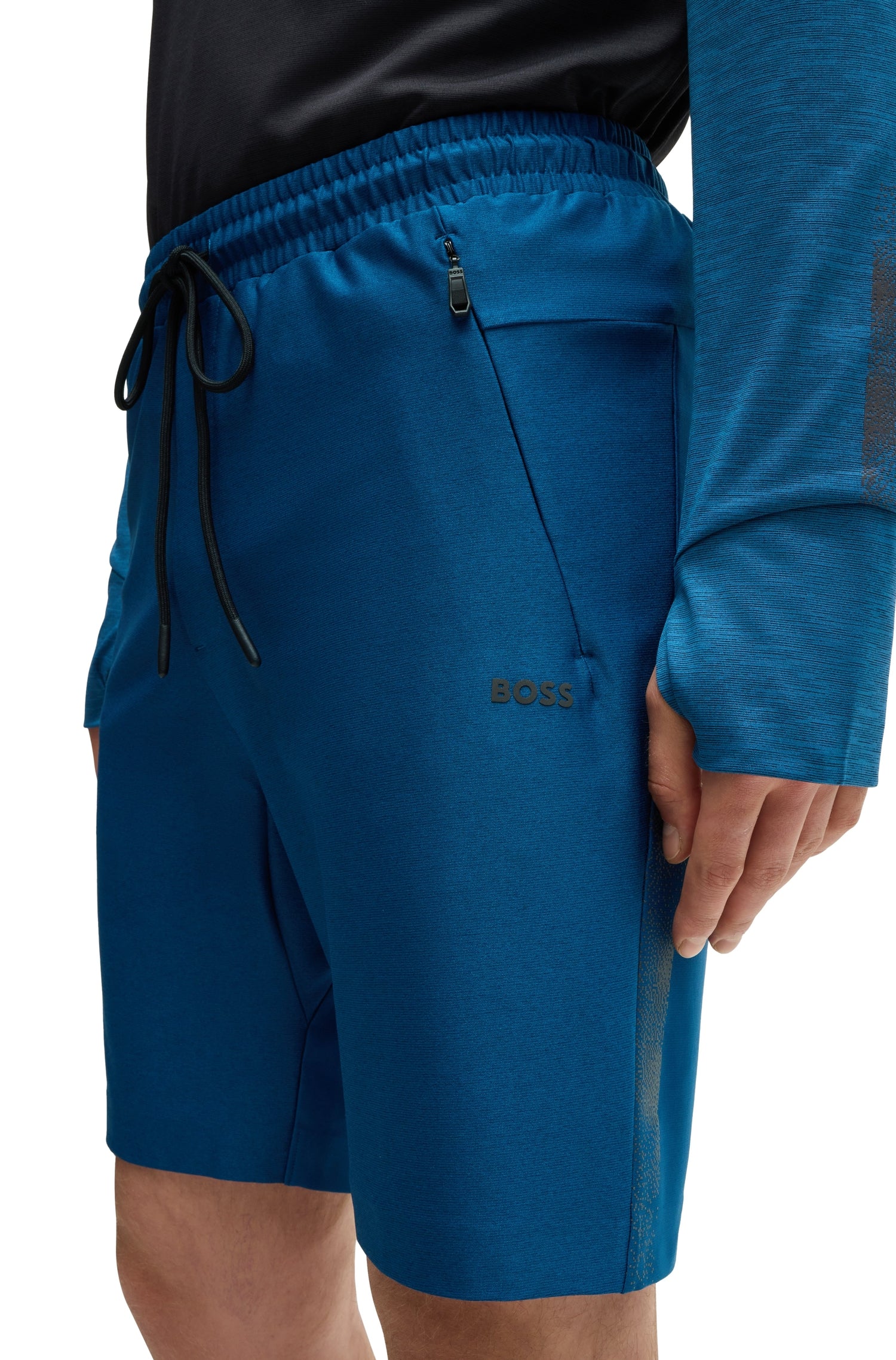 Headlo shorts with an elasticated waist - Open Blue