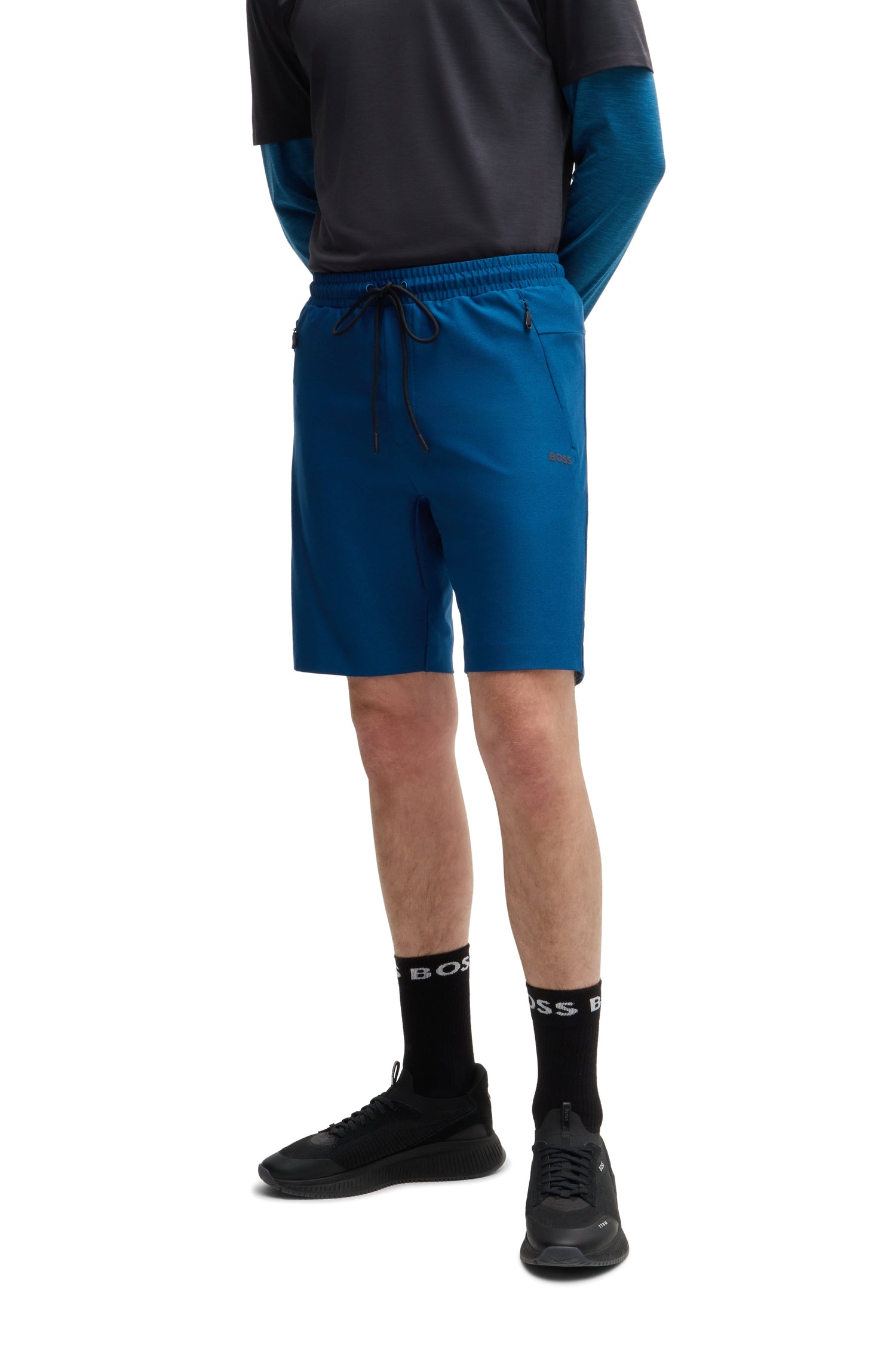 Headlo shorts with an elasticated waist - Open Blue