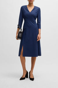 Robe Dotara en laine - Open Blue