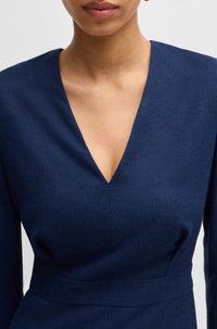 Robe Dotara en laine - Open Blue