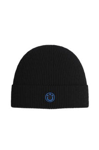 BLACK // KNITTED BEANIE XAFI_B