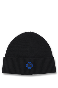 BLACK // KNITTED BEANIE XAFI_B
