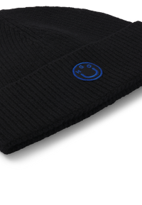 BLACK // KNITTED BEANIE XAFI_B