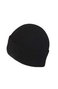 BLACK // KNITTED BEANIE XAFI_B