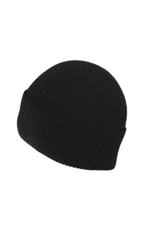 BLACK // KNITTED BEANIE XAFI_B