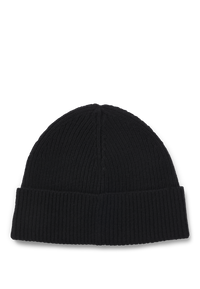 BLACK // KNITTED BEANIE XAFI_B