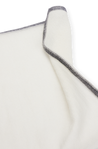 Cashmere & silk pocket square - Medium Grey