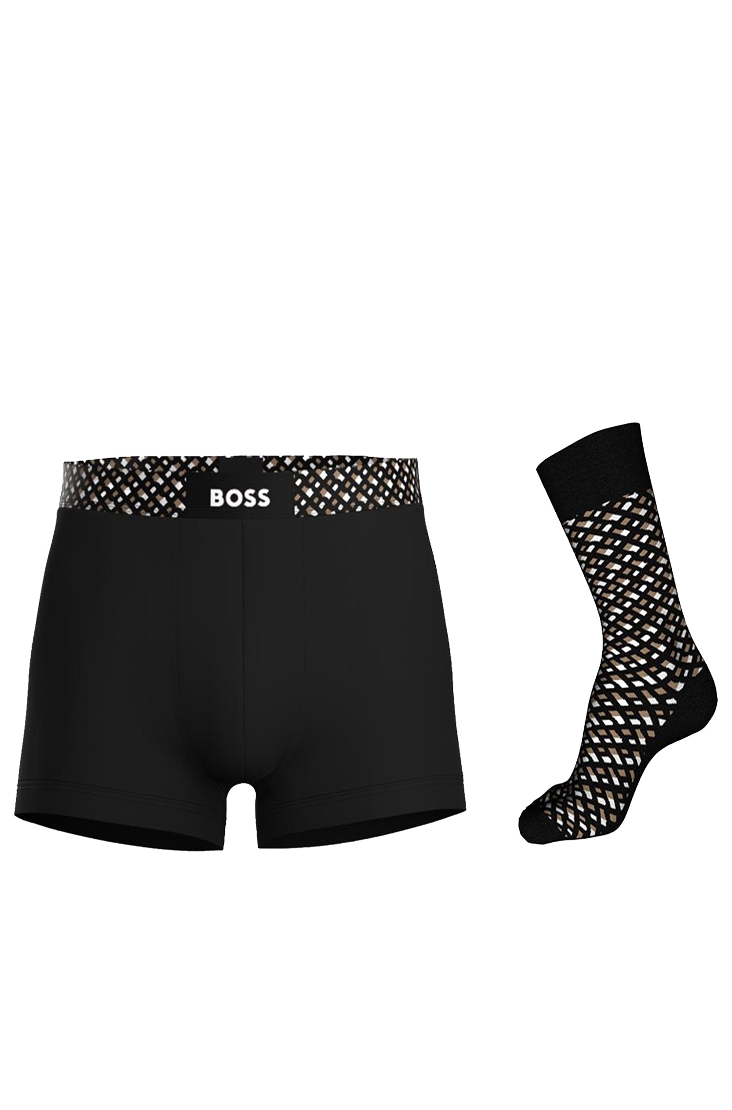 Boxer shorts & socks set - Black