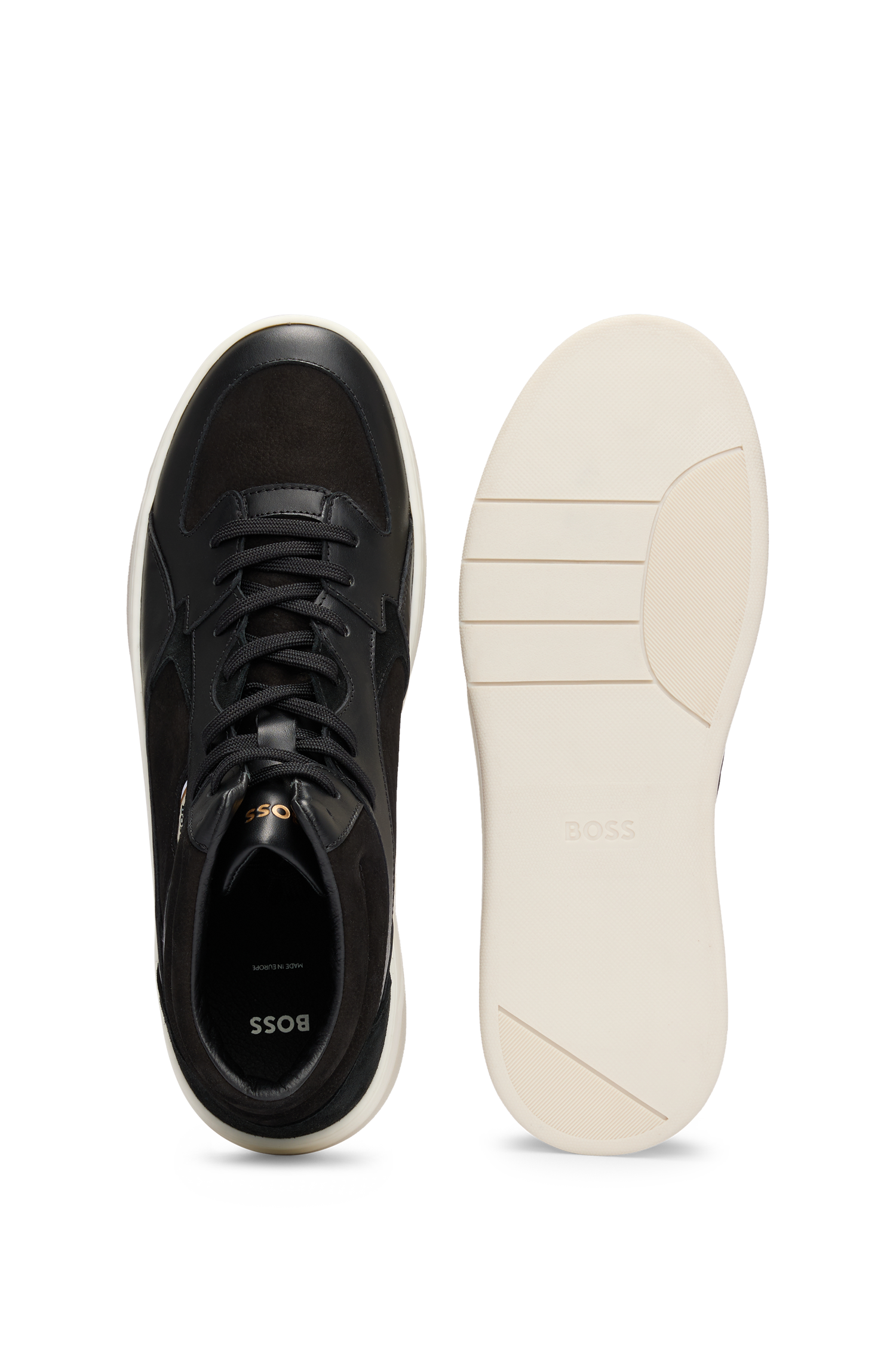 Baltimore leather trainers - Black