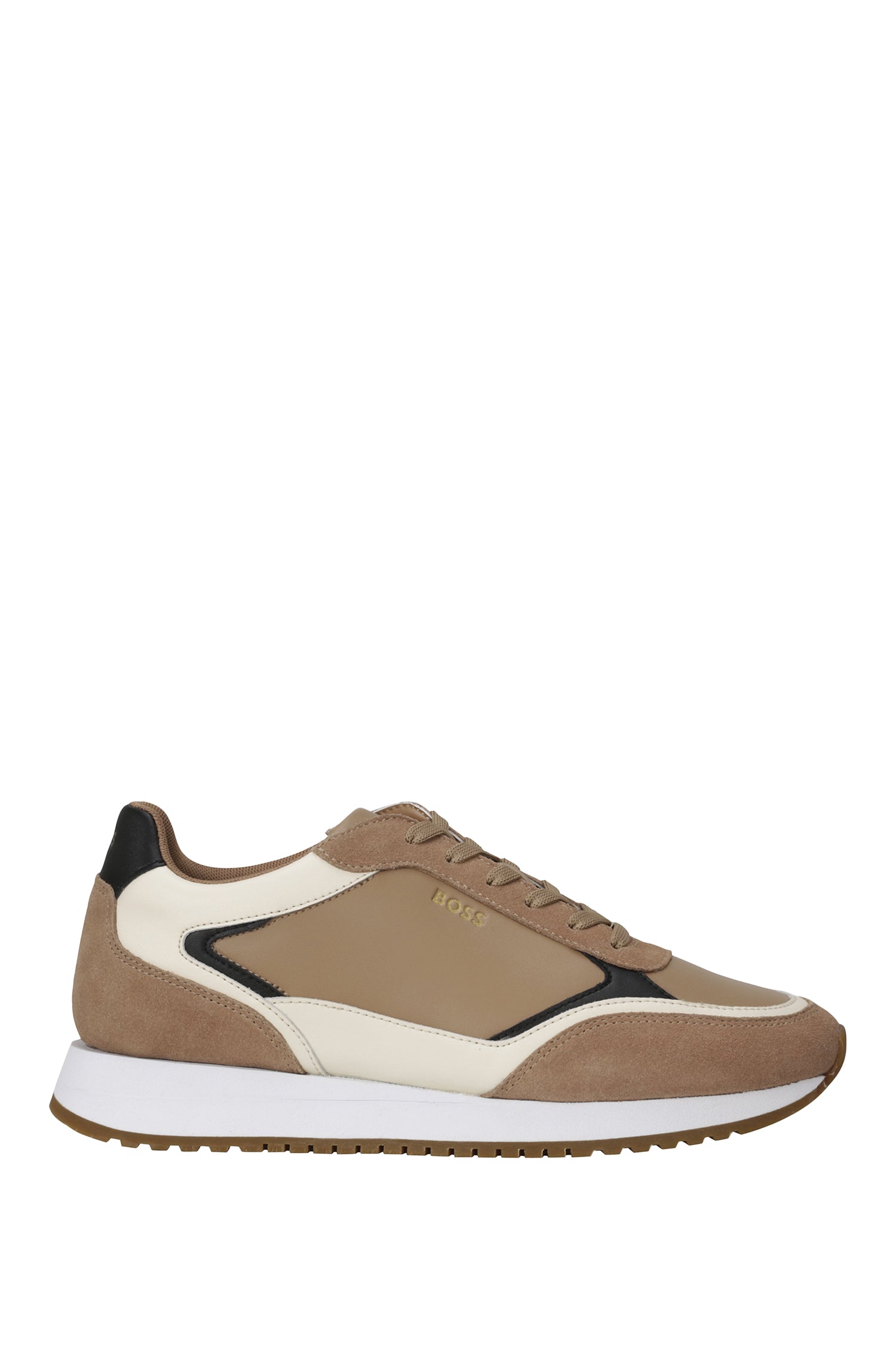 Kai leather trainers - Medium Beige