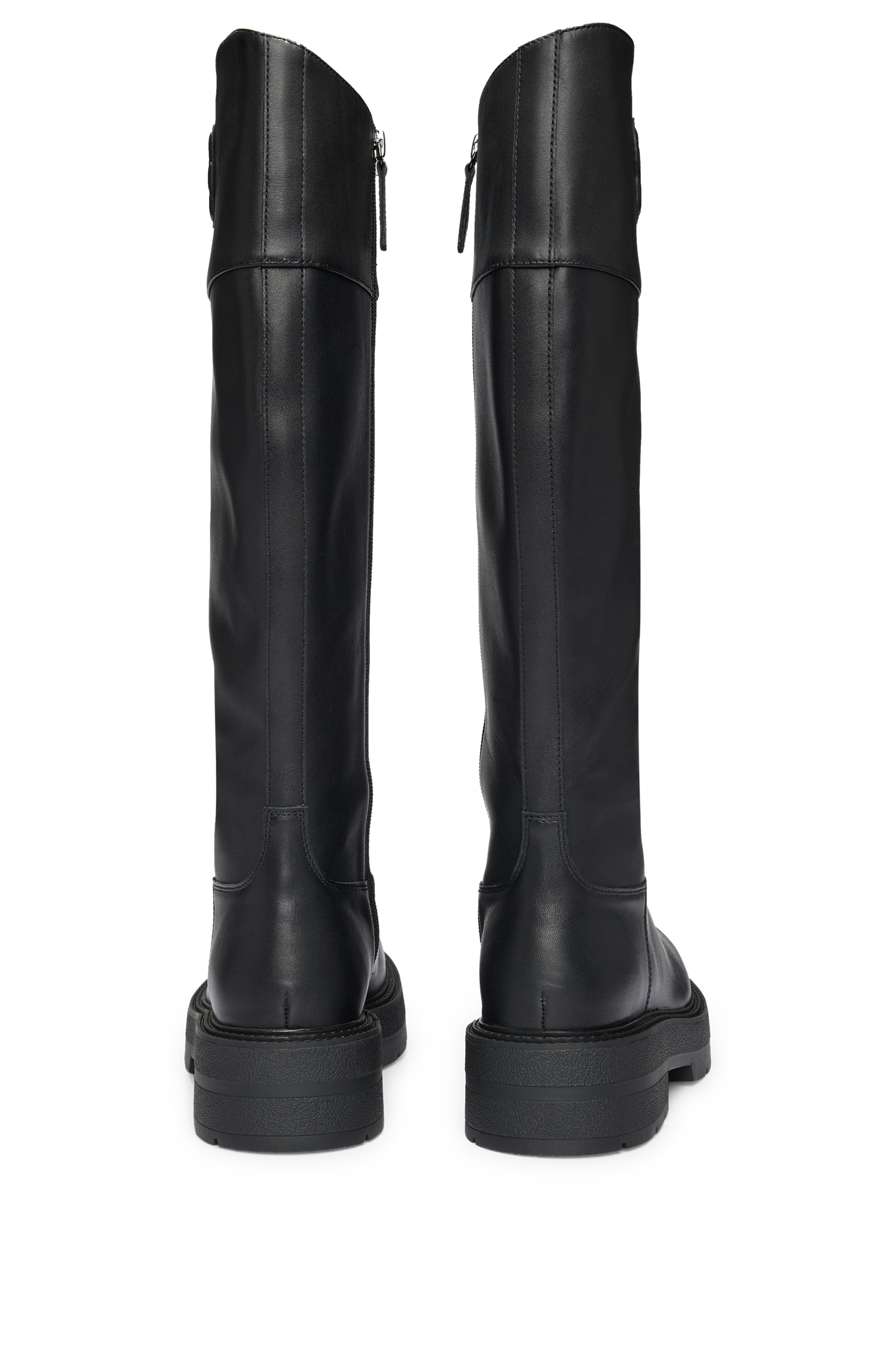 Rebby leather boots - Black