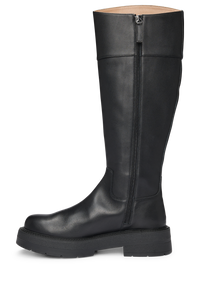 Rebby leather boots - Black