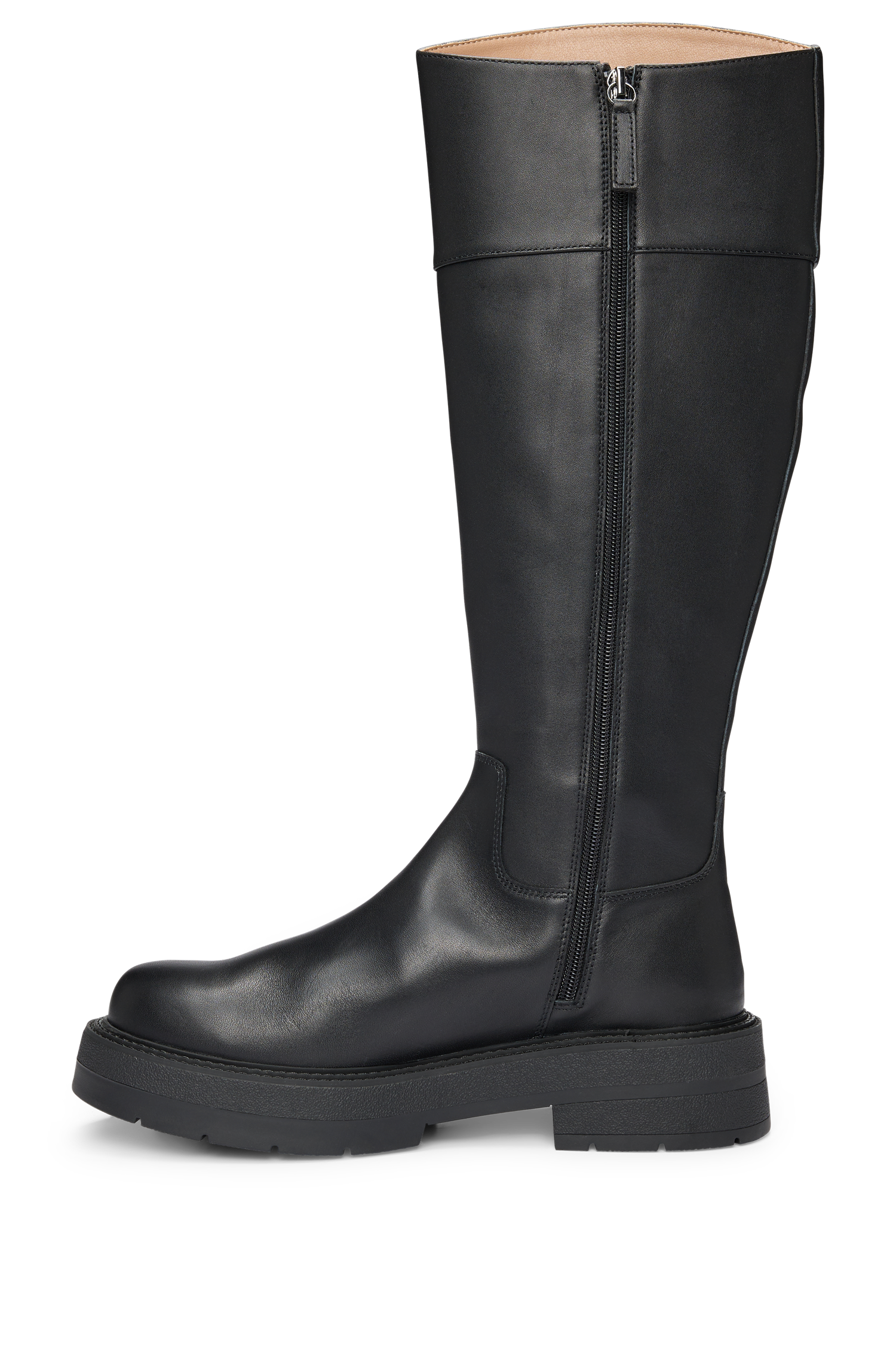 Rebby leather boots - Black