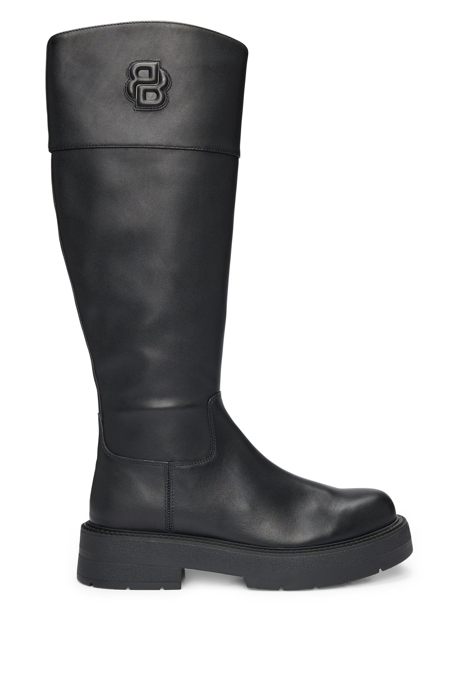 Rebby leather boots - Black