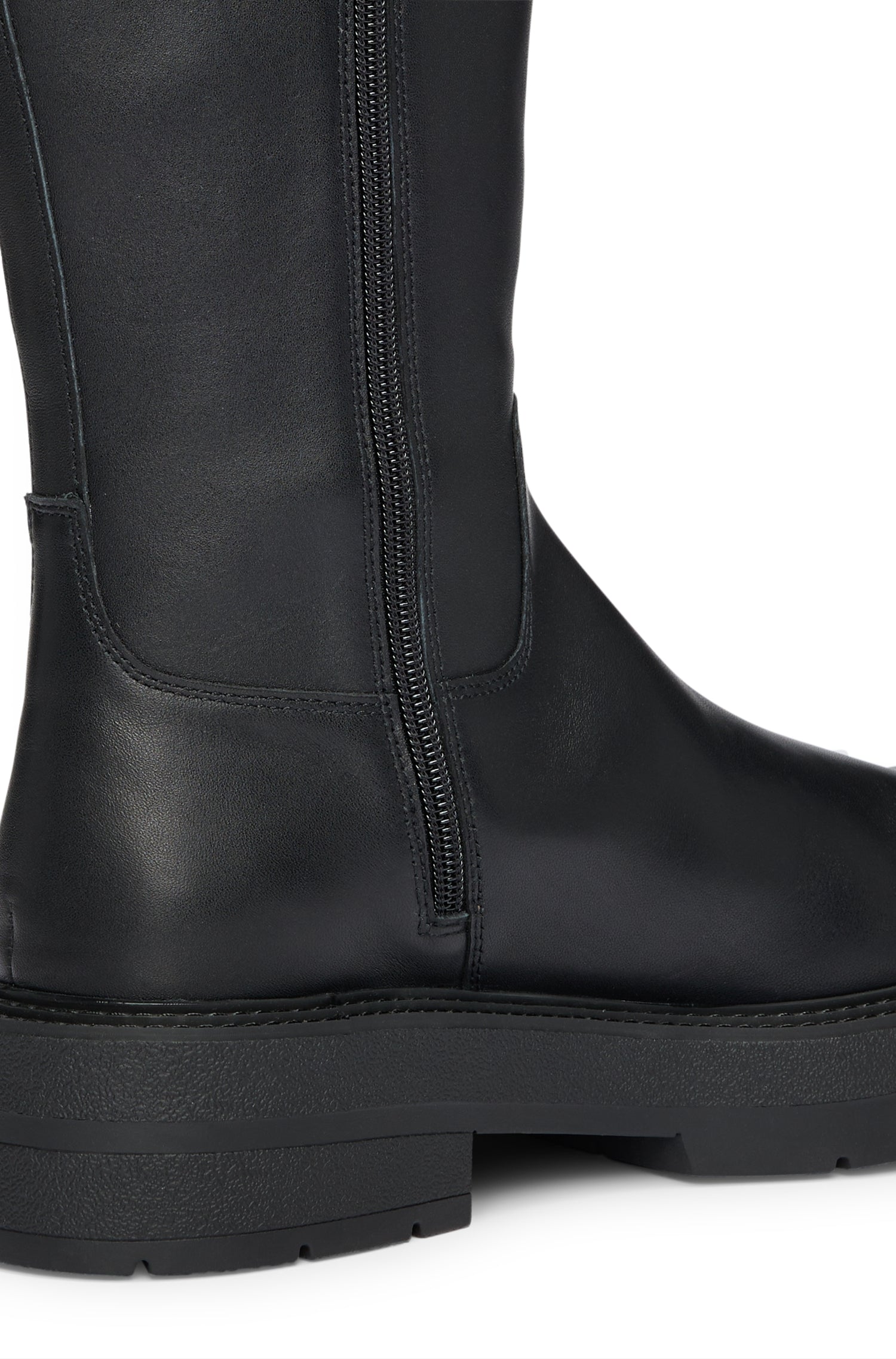 Rebby leather boots - Black