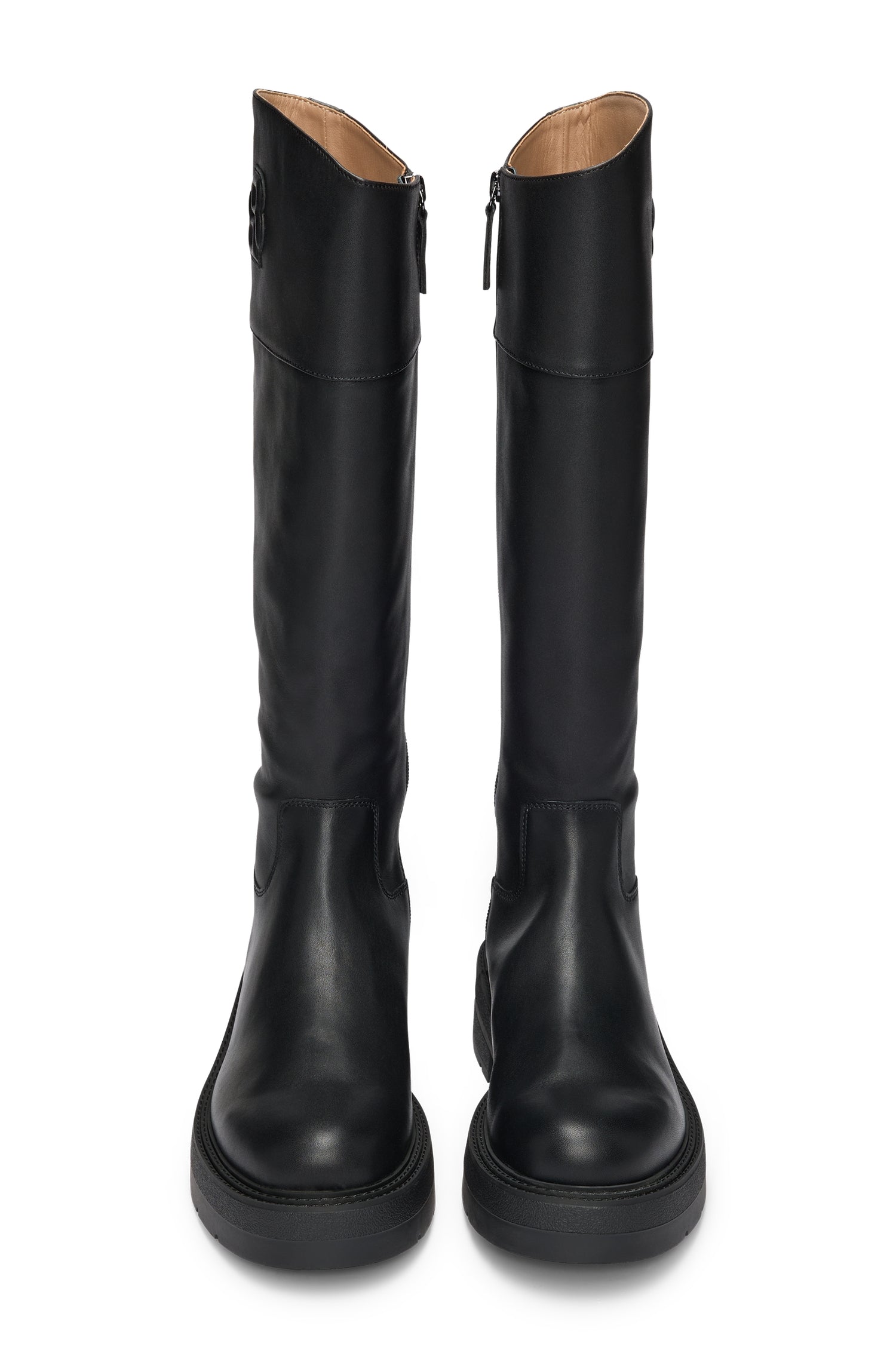 Rebby leather boots - Black