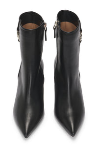 Janet leather ankle boots - Black