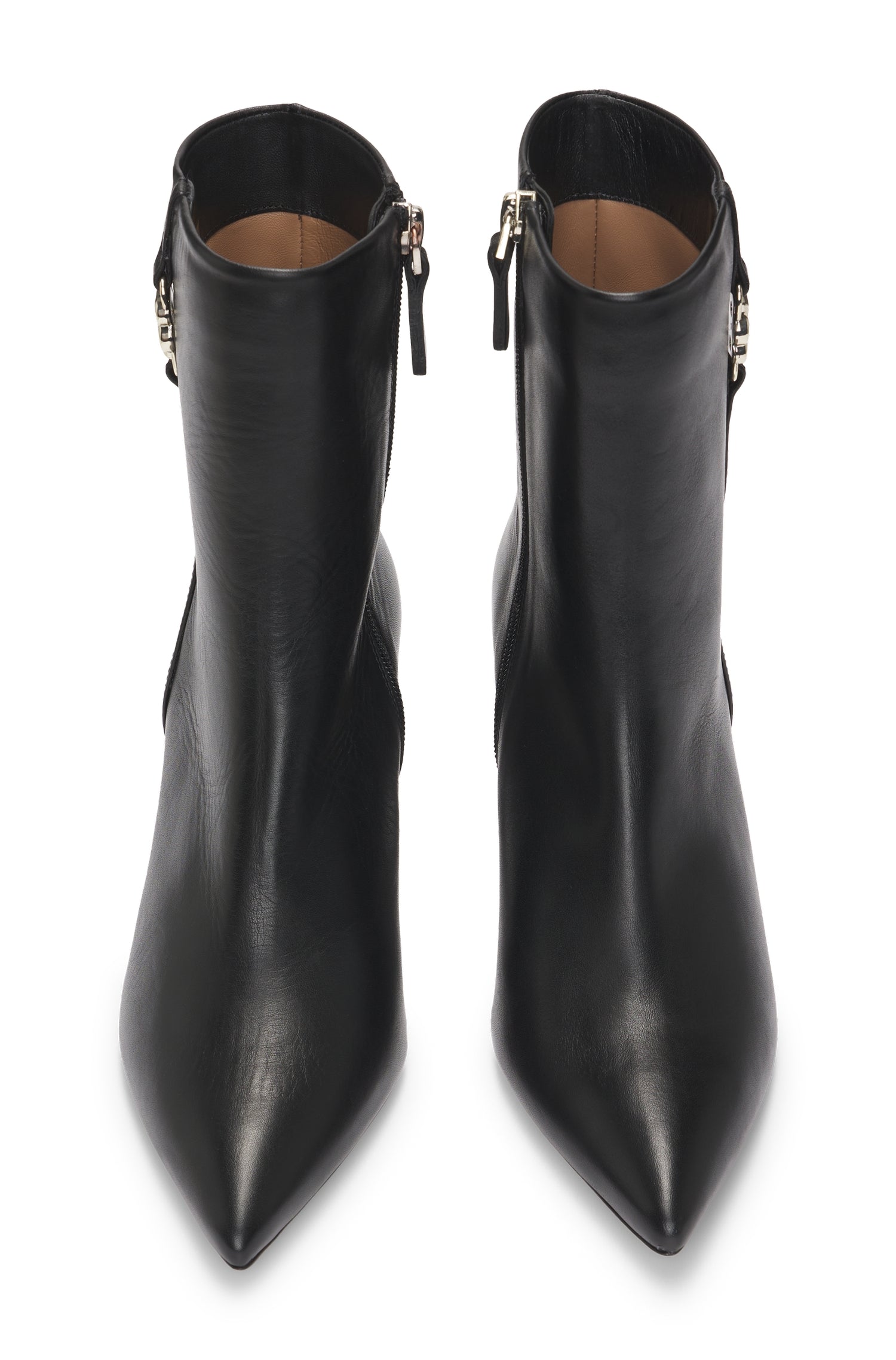 Janet leather ankle boots - Black