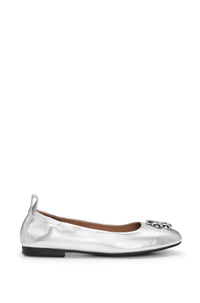 Dasy leather ballet flats - Silver