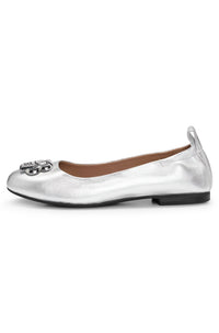 Dasy leather ballet flats - Silver
