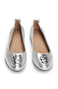 Dasy leather ballet flats - Silver