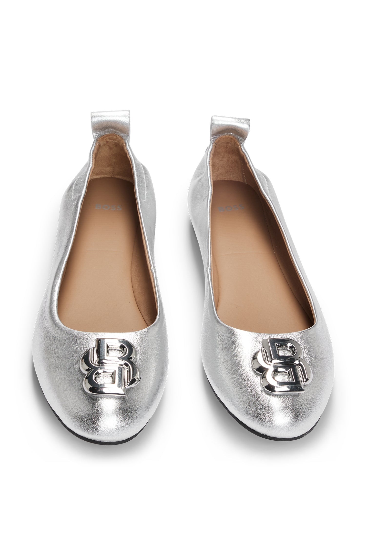 Dasy leather ballet flats - Silver