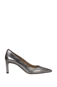 Janet leather court shoes - Silver