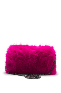 BRIGHT PINK // MINI BAGS & CLUTCHES TRAVELIZE CLUTCH FUR