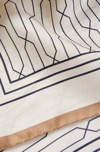 Rojer silk scarf - Open White