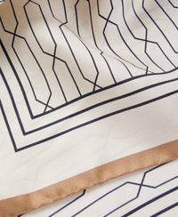 OPEN WHITE // WOVEN SCARF ROJER_55*55