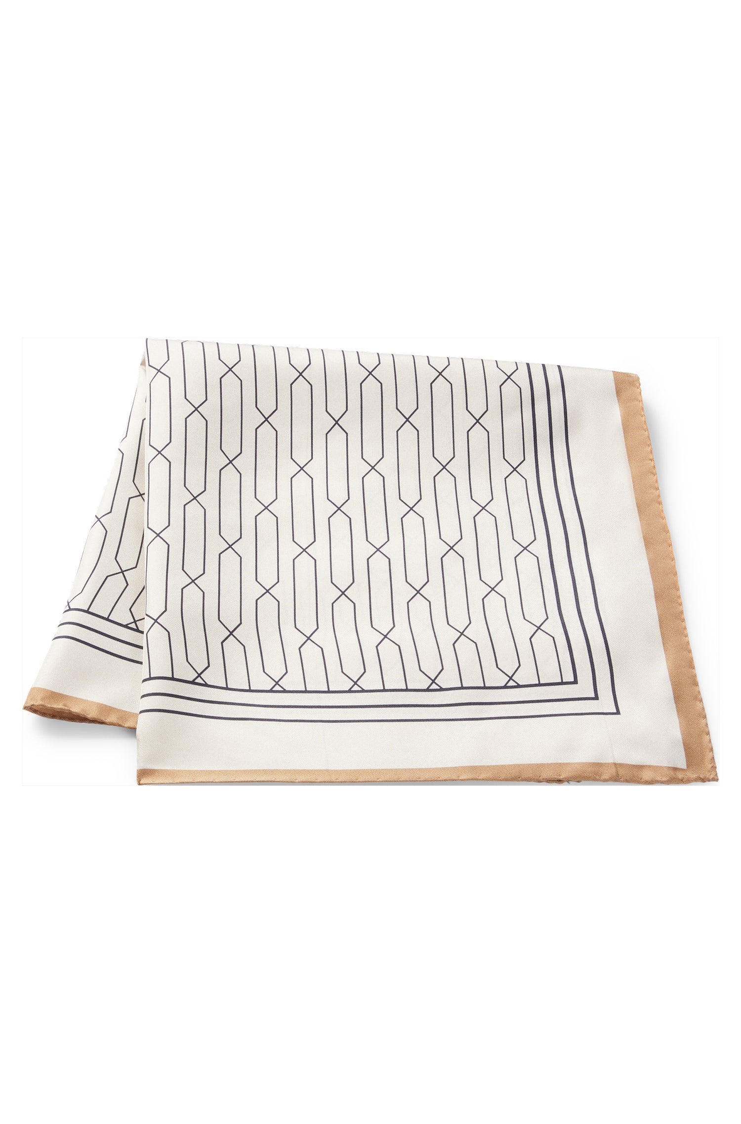 Rojer silk scarf - Open White