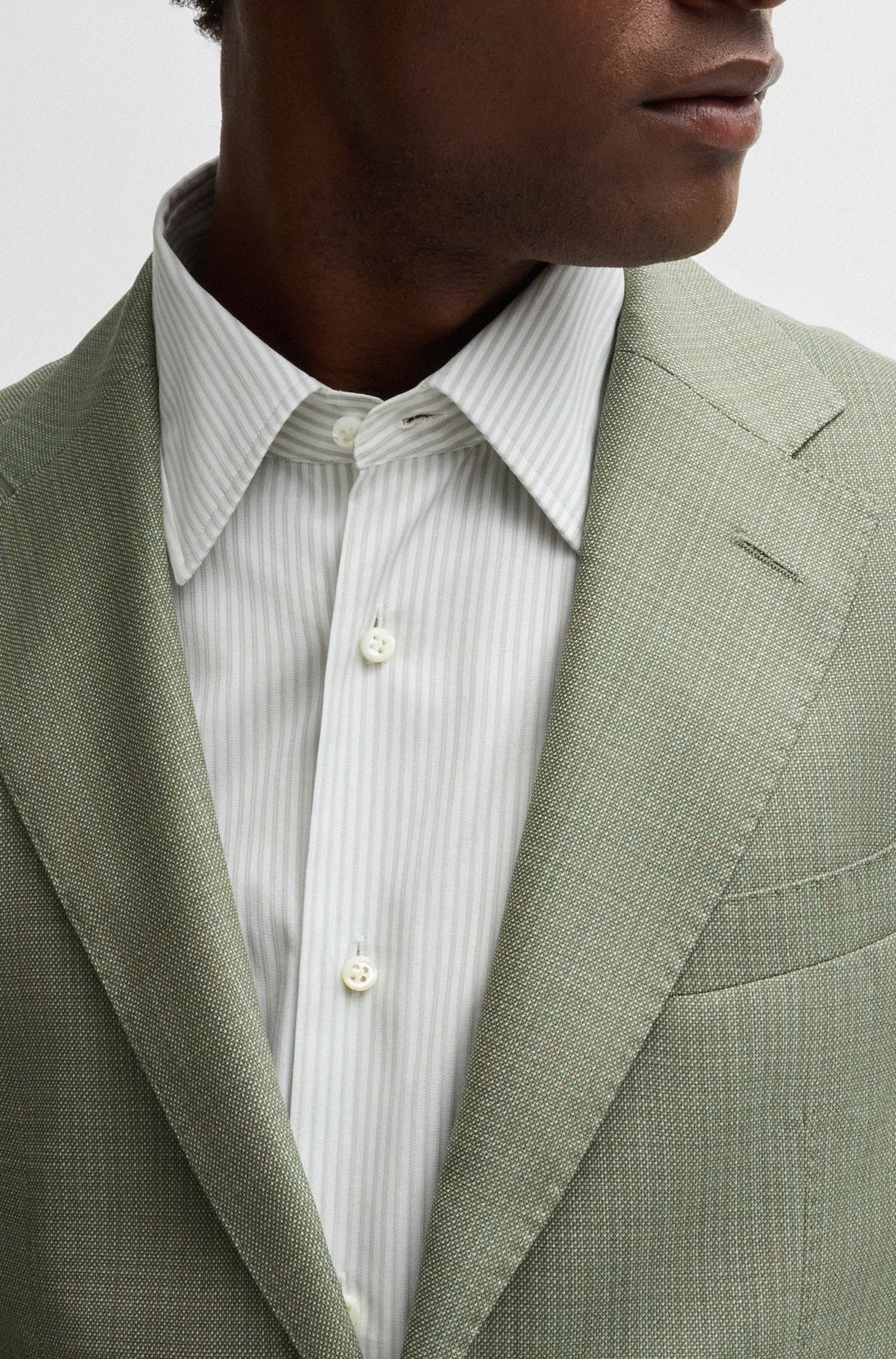 Veste de costume Heston en laine - Open Green