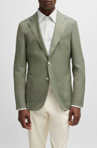 Veste de costume Heston en laine - Open Green