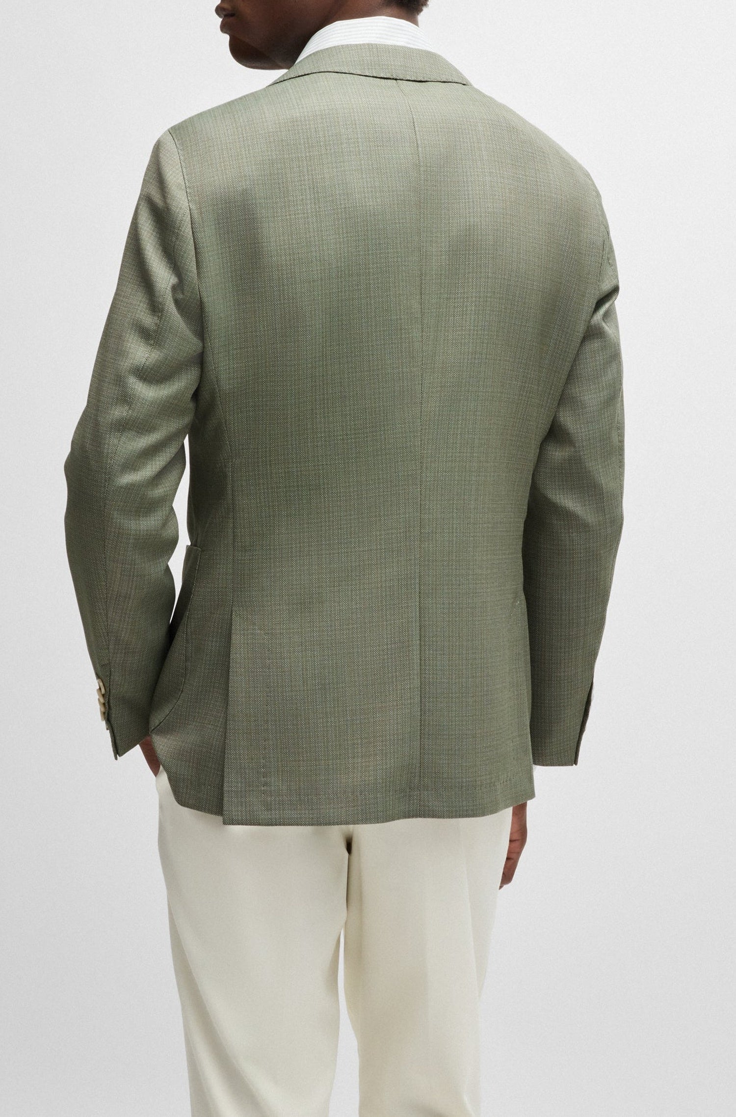 Veste de costume Heston en laine - Open Green