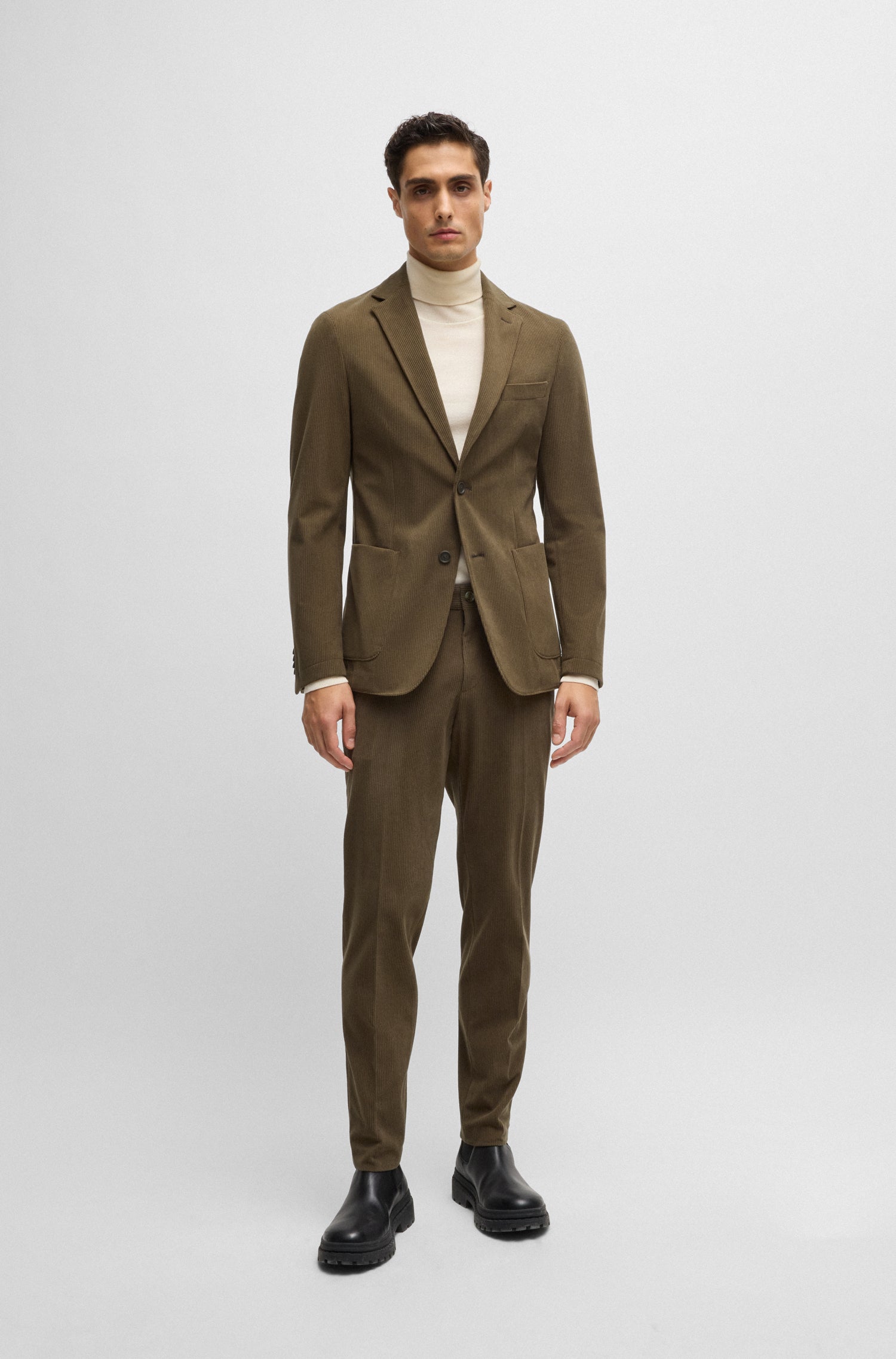 REF ADD // MEDIUM BEIGE // FORMAL TROUSERS C_TACHINI2-D