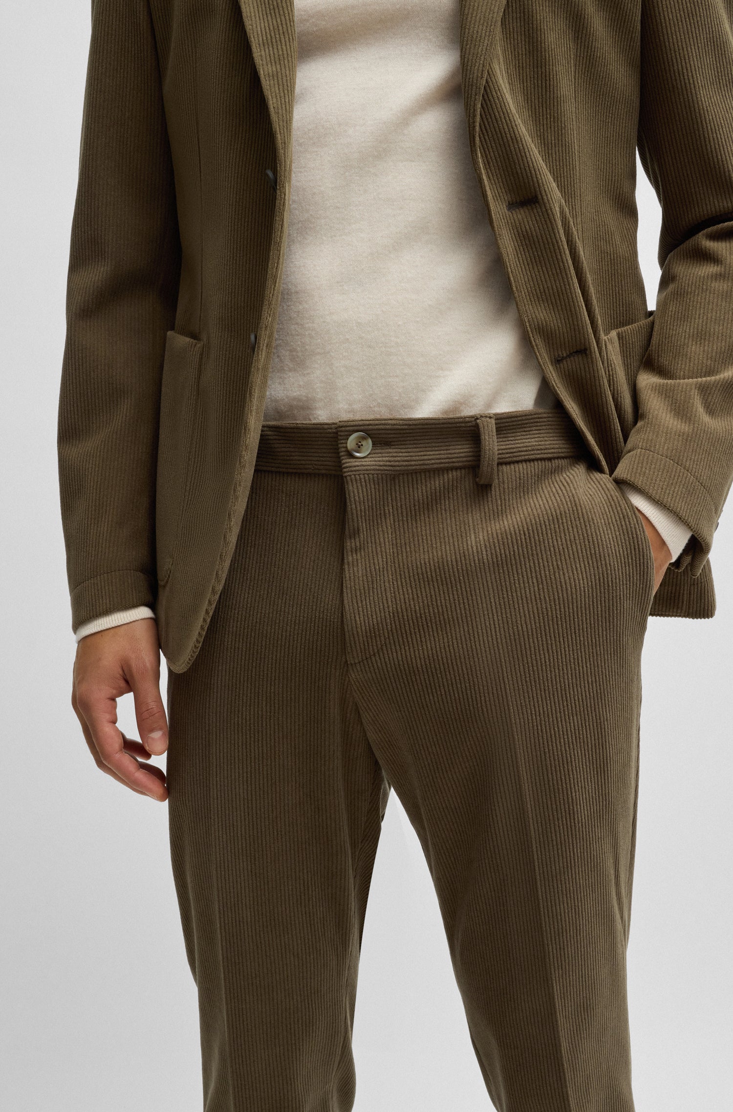 REF ADD // MEDIUM BEIGE // FORMAL TROUSERS C_TACHINI2-D