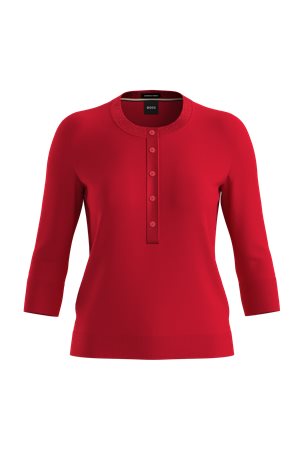 BRIGHT RED // SWEATERS FIBLURE
