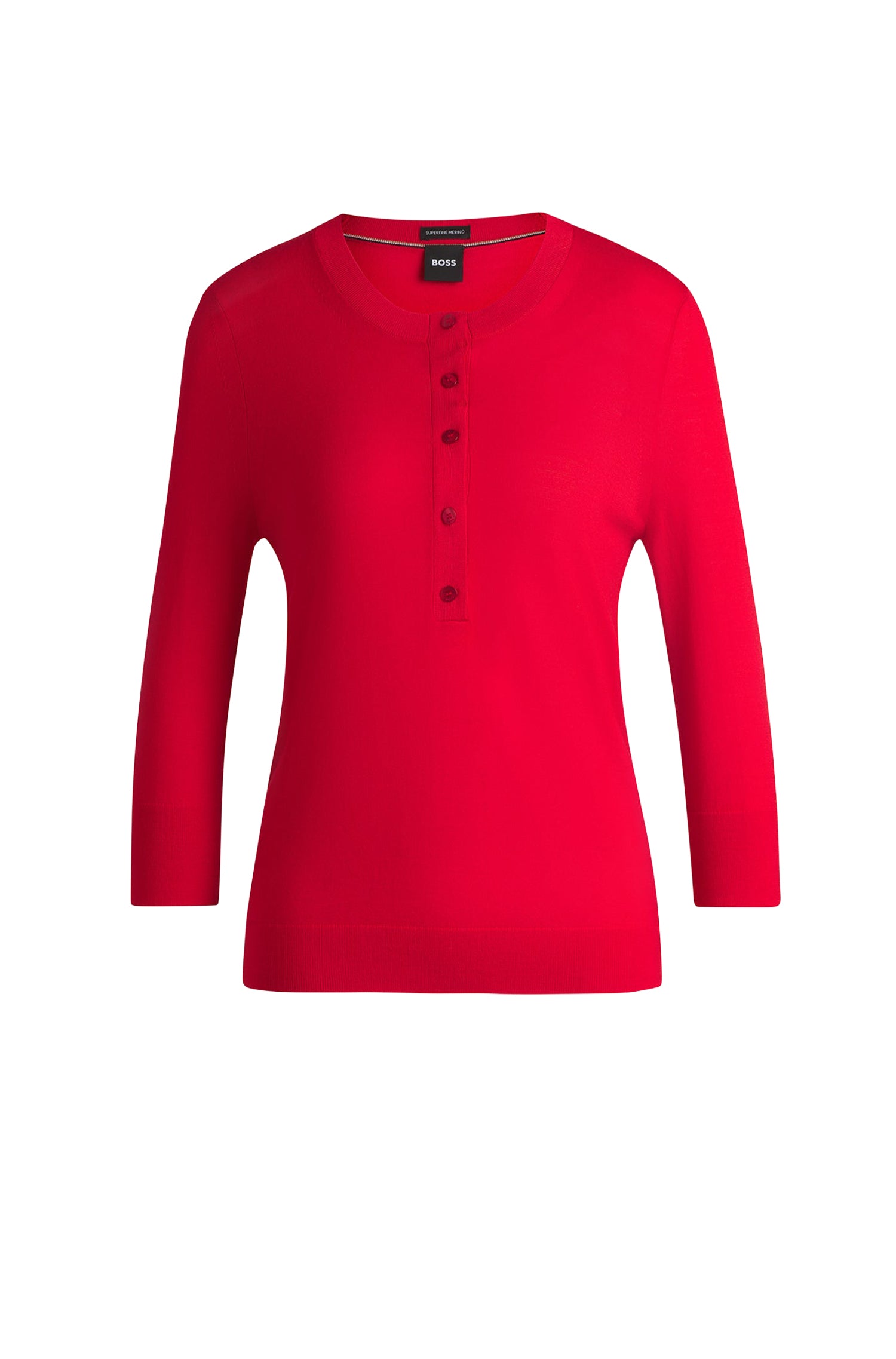 Pull Fiblure en laine - Bright Red