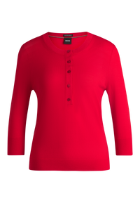 BRIGHT RED // SWEATERS FIBLURE
