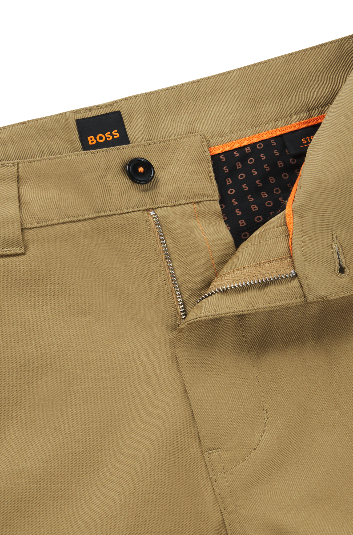 MEDIUM BEIGE // CASUAL TROUSERS CHINO-STRAIGHT