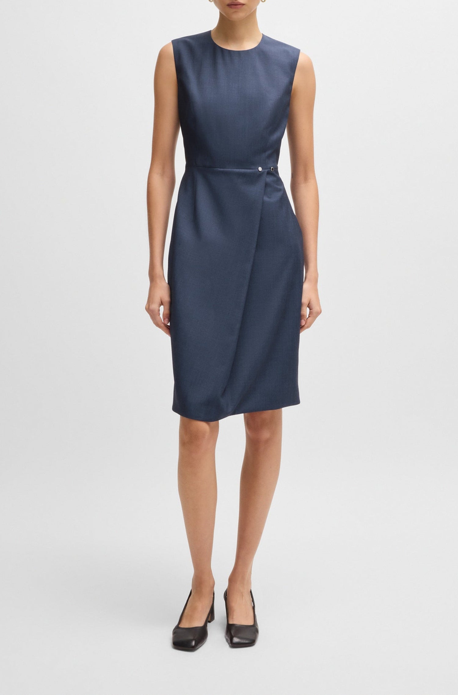 Robe Dathea en laine - Open Blue