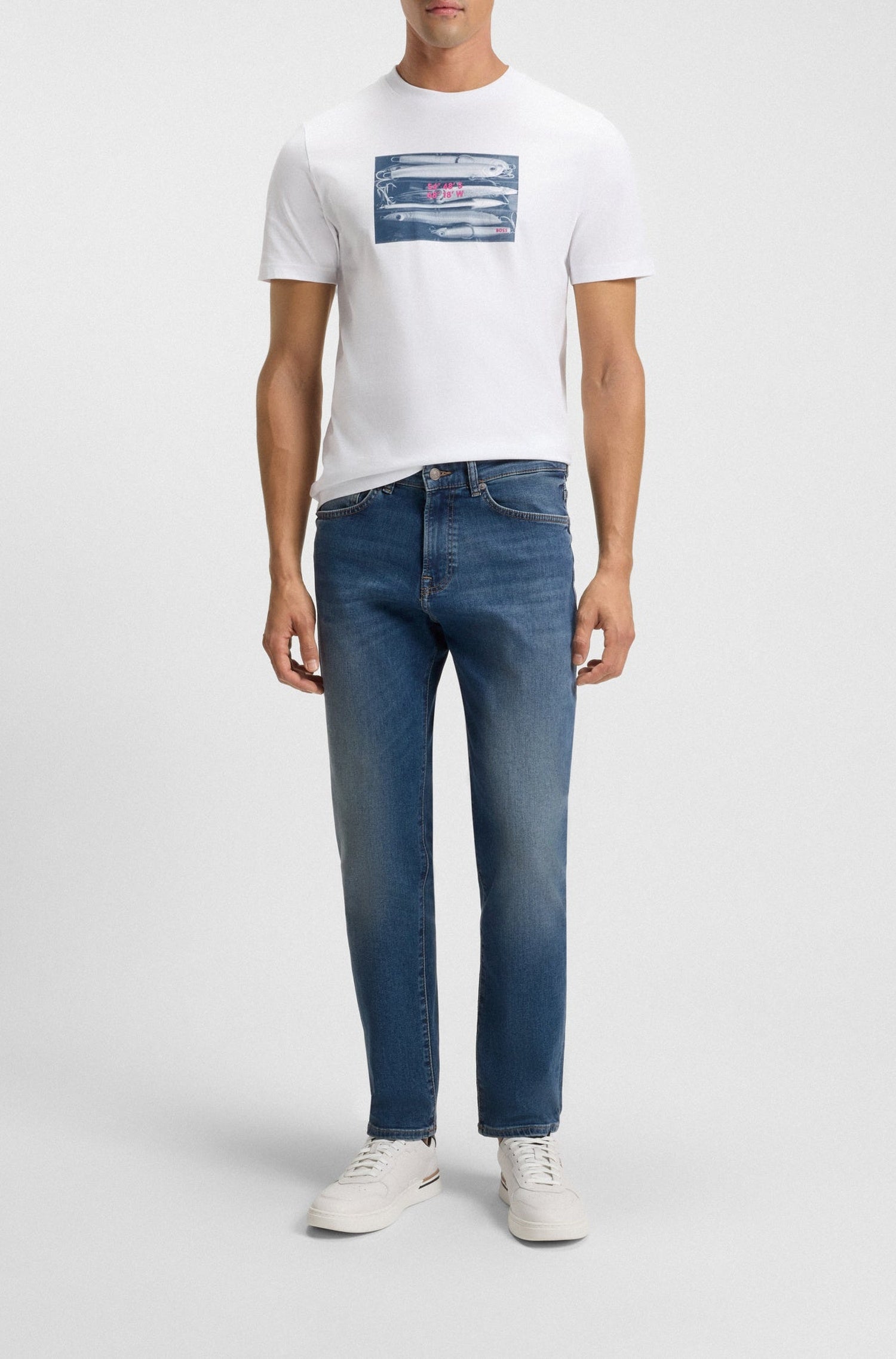 Jean droit - Navy