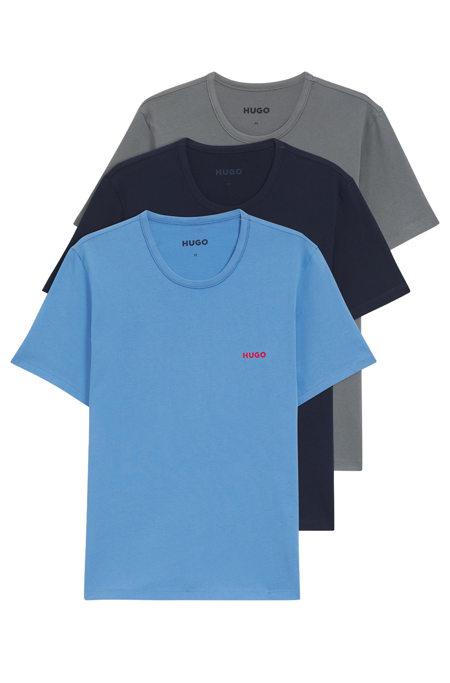 Set of 3 Boss logo T-shirts - Open Miscellaneous