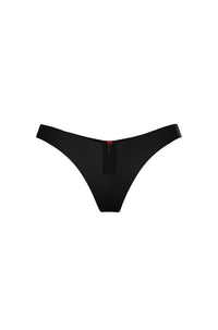 BLACK // BIKINI BOTTOMS WAVE THONG
